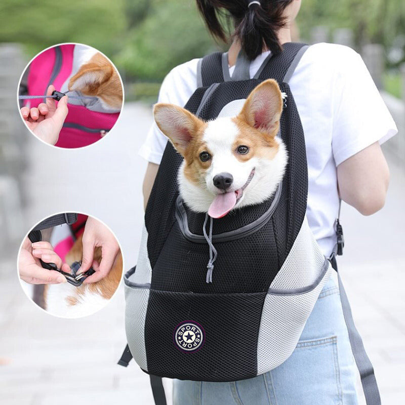 Outdoor Mesh Pet Carrier Backpack