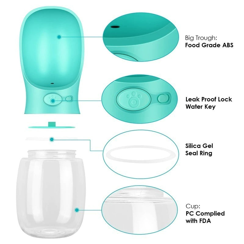 Portable Pet Travel Water Bottle and Dispenser